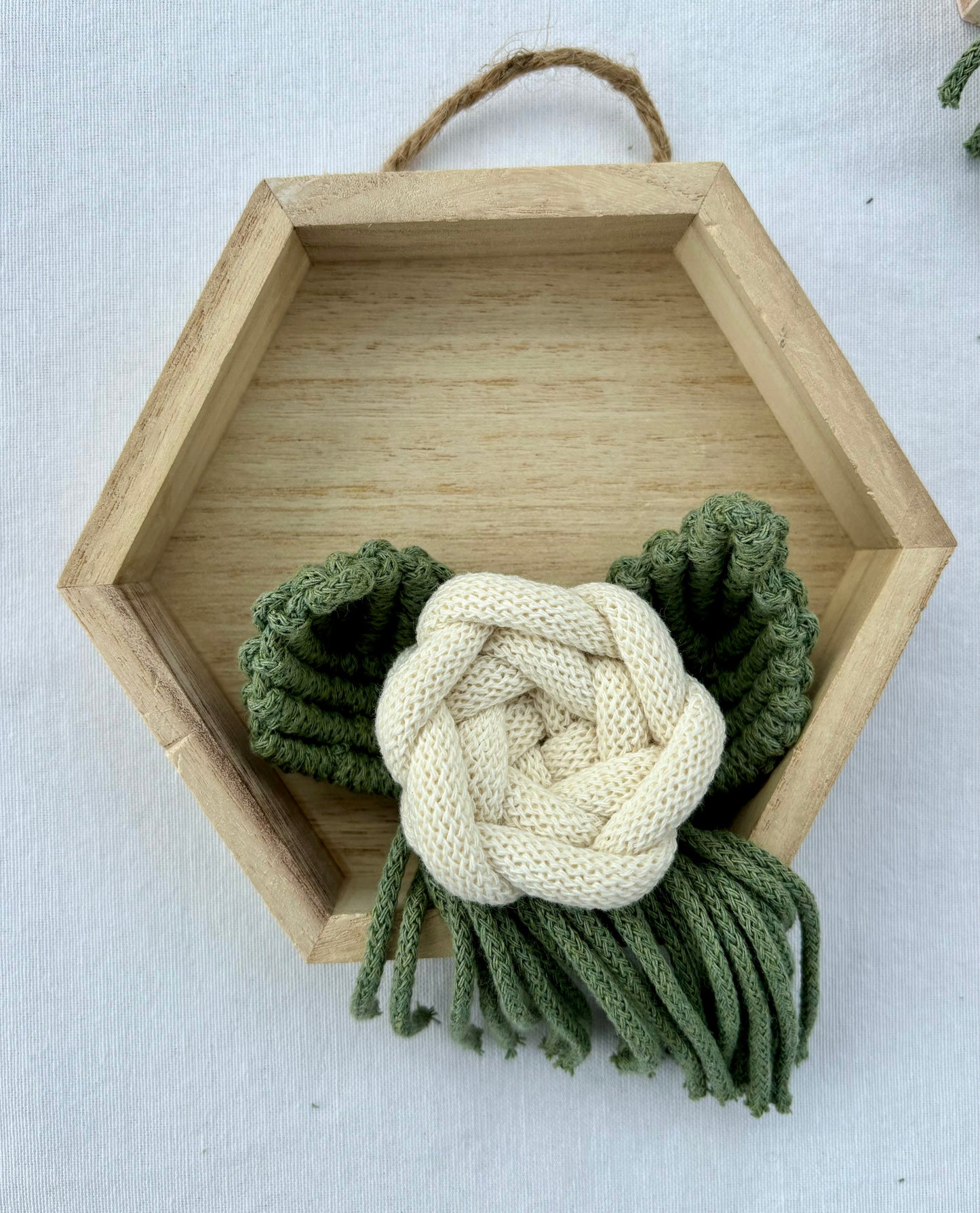 Mixed Media - White Floral Shadow Box