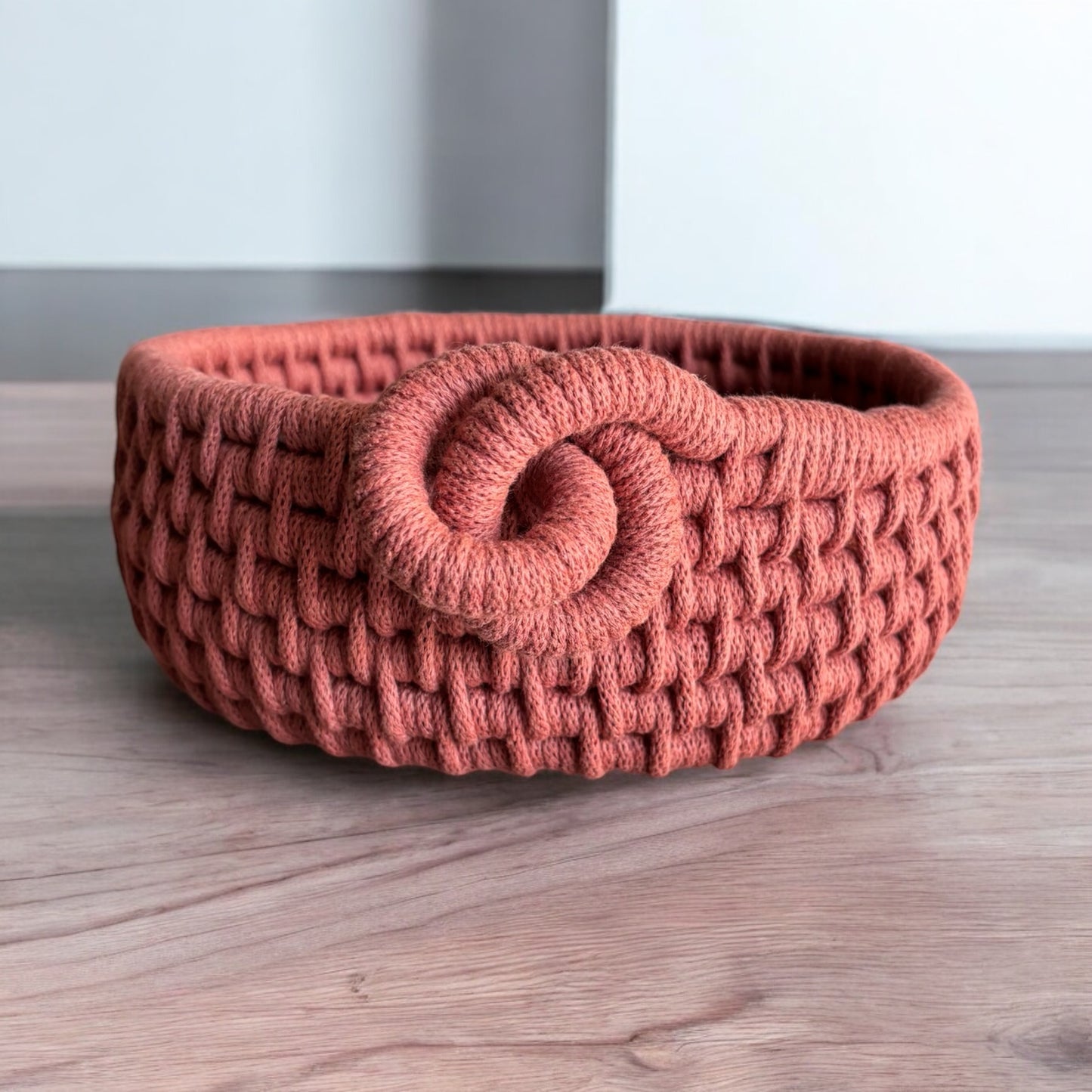 Coiled Basket with Knot Design